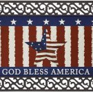 Welcome Doormat Front Door Mat Rubber Back Non Slip Patriotic God Bless America Welcome Doormat Front Door Mat Rubber Back Non Slip Patriotic God Bless America