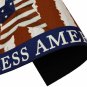 Welcome Doormat Front Door Mat Rubber Back Non Slip Patriotic God Bless America