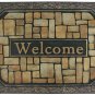 Rubber Doormat Indoor Outdoor Front Door Mat, Low Profile Heavy Duty Welcome Mat