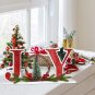 Christmas Wood Joy Sign for Home Decor, Decorative Wooden Cutout Joy Word Decor