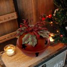 Christmas Jingle Bell Decoration Rustic Red Jingle Bell Hanging Christmas... Christmas Jingle Bell Decoration Rustic Red Jingle Bell Hanging Christmas...