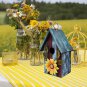 Wooden Bird Houses for Outside Hanging Garden Patio Decorative Bird Houses...