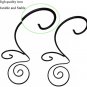 15.25" H Ornament Display Stand, Black Iron Glass Ball Ornament Holder for plant