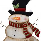 Snowman Sign Hanging Christmas Wall Decoration LED Battery Operated Blinking Nos