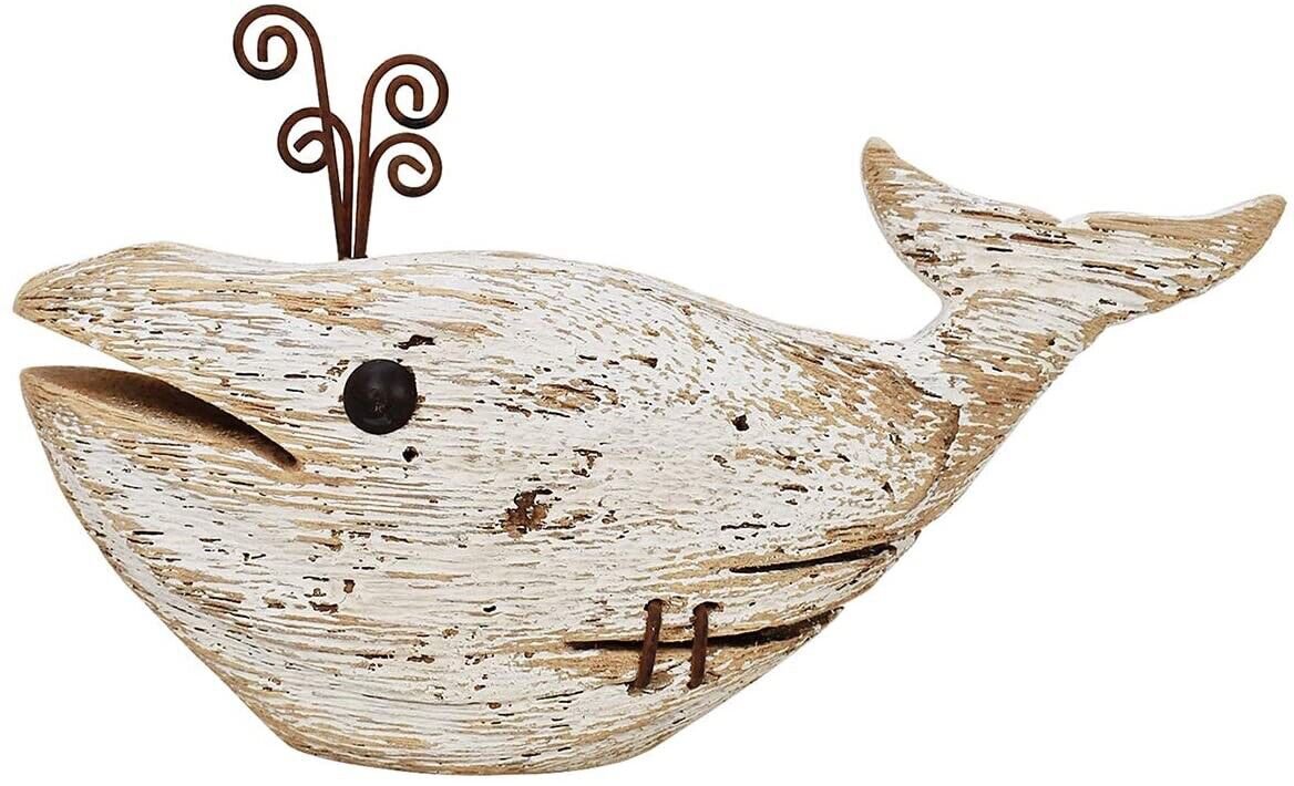 Nautical Whale Rustic Ocean Sea Beach Themed Whale Decoration,Handcrafted...