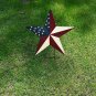 Metal Barn Stars Garden Stake Hanging Star Ornament American Flag Yard Sign USA