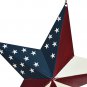 Metal Barn Stars Garden Stake Hanging Star Ornament American Flag Yard Sign USA