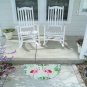 Half Round Rubber Door Mat, Decorative Indoor Outdoor Doormat Non Slip Front Doo