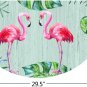 Half Round Rubber Door Mat, Decorative Indoor Outdoor Doormat Non Slip Front Doo