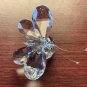 Crystal Flying Butterfly with Crystal Ball Base Figurine Collection Cut Glass