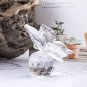 Crystal Flying Butterfly with Crystal Ball Base Figurine Collection Cut Glass