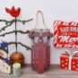 Christmas Sled Decor Santa Sleigh Wall Decoration Wooden Sled Christmas Decorati