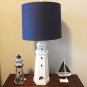Wooden Lighthouse Decor, 10.25Inch Decorative Nautical Lighthouse Rustic Ocean S