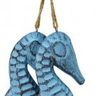 Wood Sea Horse Wall Hanging Decor Nautical Sea Shore Ocean Beach Decoration Set