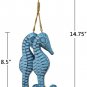 Wood Sea Horse Wall Hanging Decor Nautical Sea Shore Ocean Beach Decoration Set