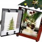 Decorative Christmas Lantern Decoration with Snowman Pattern 7.5âH Rustic Decor