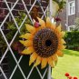 Metal Sunflower Birdhouse for Outside Hanging Bird House Metal with Ladybug...