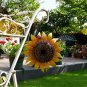 Metal Sunflower Birdhouse for Outside Hanging Bird House Metal with Ladybug...