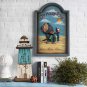 Wooden Lighthouse Decor, Decorative Nautical Lighthouse Rustic Ocean Sea Beach