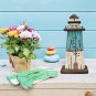 Wooden Lighthouse Decor, Decorative Nautical Lighthouse Rustic Ocean Sea Beach