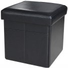 Faux Leather Storage Ottoman Bench Footrest Stool Ottoman Bench 15"X15"X15" Faux Leather Storage Ottoman Bench Footrest Stool Ottoman Bench 15"X15"X15"