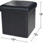 Faux Leather Storage Ottoman Bench Footrest Stool Ottoman Bench 15"X15"X15"