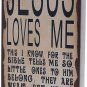 Box Sign Hanging Decoration Distressed Wooden Wall Decor Sign Home Decor Accent