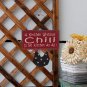 Metal Chicken Hanging KitchenSign WallDecor Funny Quotes A Kitchen Without chili