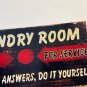 Laundry Room Push for Service If No One Answers Metal Poster Sign Decor  13x6.5&acirc;��