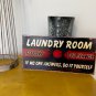 Laundry Room Push for Service If No One Answers Metal Poster Sign Decor  13x6.5&acirc;��