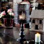 Rustic Candle Holders Metal Lantern Decorative Pillar Holder Candlestick Vintage