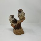 Resin Freedom Bird Couple Decor Owl  Garden Statue 6”H Small Owl Bird Figurine