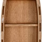 Wooden Boat Decor with 4 Shelf Hanging Wood Boat Decoration for Wall Rustic boat