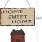 Rustic Metal Home Sweet Home Sign for Home Decor, Decorative Metal Hanging Sign