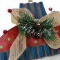 Rustic Christmas Sign Snowman Decor Wreath Christmas Hanging Sign Bow Berries Pi
