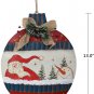 Rustic Christmas Sign Snowman Decor Wreath Christmas Hanging Sign Bow Berries Pi