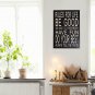 Rustic Wood Sign Decor with Saying Rules for Life Wood Plaque Hanging Wall Art