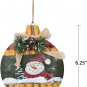 Rustic Christmas Sign Snowman Decor Wreath Christmas Hanging Sign set of 3