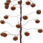 Rustic Jingle Bell Ornament Tabletop Bell Tree with Metal Star or Mischief Witch