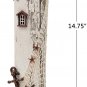 Rustic Wooden LED Lighthouse Statue Decor Nautical Ocean Sea Beach Themed...