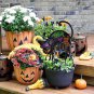 Metal Cat Yard Sign Garden Stake Halloween Outdoor Decoration, Spooky Black Cat
