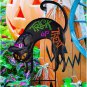 Metal Cat Yard Sign Garden Stake Halloween Outdoor Decoration, Spooky Black Cat