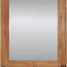 Wood Wall Mirror with Hooks Rustic Wooden Frame Hanging Wall Mirror for Anyroom