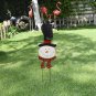 Blinking Nose Snowman Garden Stake Christmas Outdoor Stake Decor, Outdoor Metal