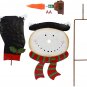 Blinking Nose Snowman Garden Stake Christmas Outdoor Stake Decor, Outdoor Metal