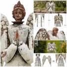 Antiqued Metal Garden Angel Statue Praying Angel Decor Indoor Outdoor Yard decor Antiqued Metal Garden Angel Statue Praying Angel Decor Indoor Outdoor Yard decor
