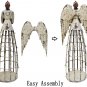 Antiqued Metal Garden Angel Statue Praying Angel Decor Indoor Outdoor Yard decor