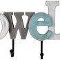 Mounted Wood Word Towels Sign Towel Hook for Bathroom Home Wall Decor (Multi...