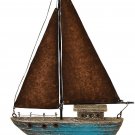 13.43 H Sail Boat Decor Display Rustic Nautical Beach Theme Room Decor Nautical