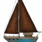 13.43 H Sail Boat Decor Display Rustic Nautical Beach Theme Room Decor Nautical
